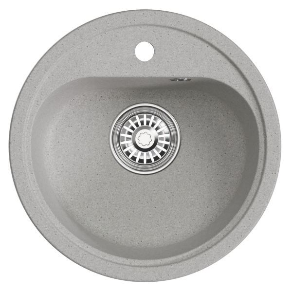 Мойкa ML-GM10 круглая, серая (310), 440мм (глуб. чаши 180)