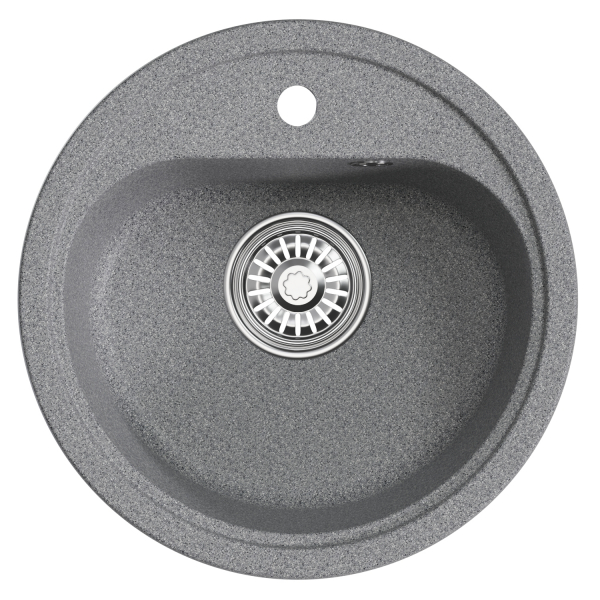 Мойкa ML-GM10 круглая, темно-серая (309), 440мм (глуб. чаши 180)