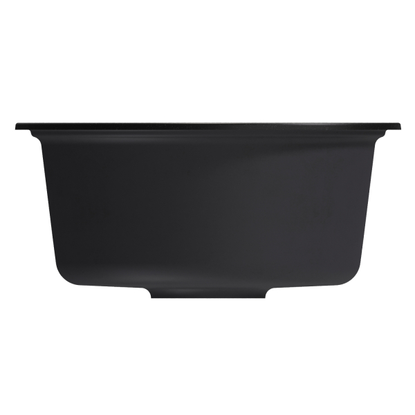 Мойкa ML-GM10 круглая, ультра-черная (344), 440мм (глуб. чаши 180)