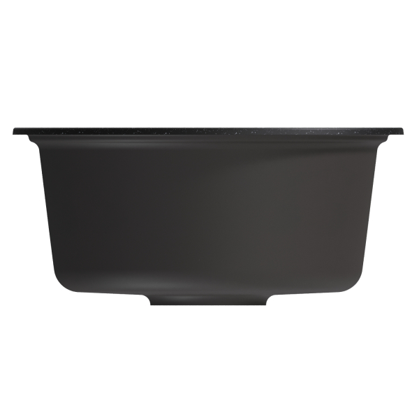 Мойкa ML-GM10 круглая, черная (308), 440мм (глуб. чаши 180)