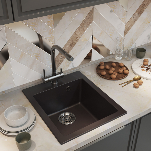 Мойка ML-GM14 шоколад (345), 420*500*190мм