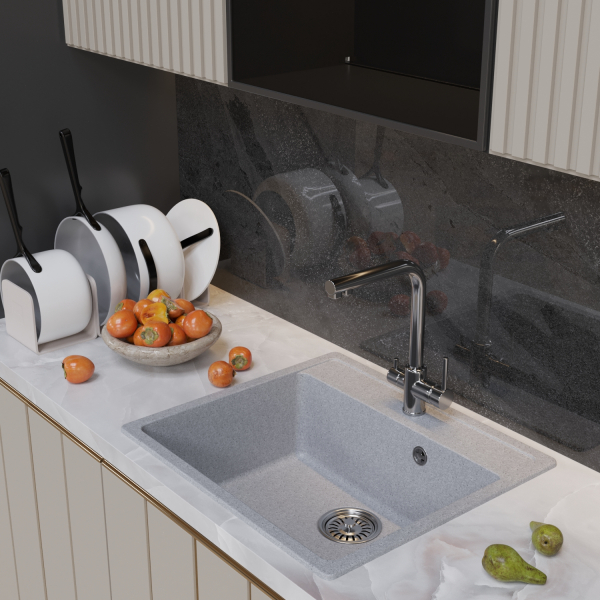 Мойка ML-GM15 серая (310), 560*500*180мм