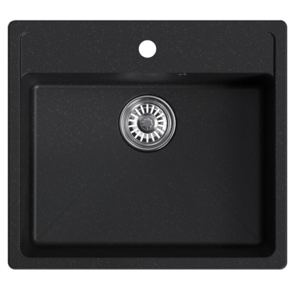 Мойка ML-GM15 ультра-черная (344), 560*500*180мм