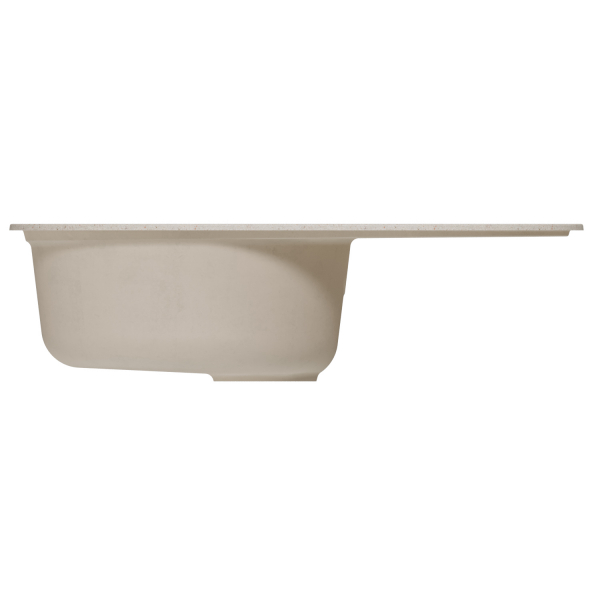 Мойка ML-GM16 овальная с крылом, бежевая (328), 730*460*180мм