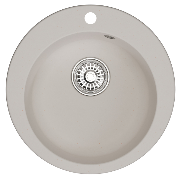 Мойкa ML-GM13 круглая, белая (331), 495мм (глуб. чаши 200)