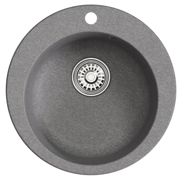 Мойкa ML-GM13 круглая, графит (342), 495мм (глуб. чаши 200)