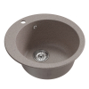 Мойкa ML-GM13 круглая, песочная (302), 495мм (глуб. чаши 200) Ника