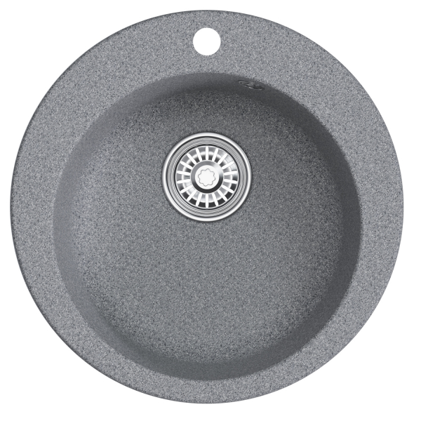 Мойкa ML-GM13 круглая, темно-серая (309), 495мм (глуб. чаши 200)