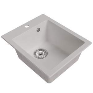 Мойка ML-GM14 ультра-белая  (341), 420*500*190мм Ника