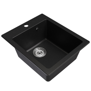 Мойка ML-GM14 ультра-черная (344), 420*500*190мм Ника