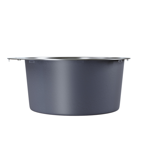 Мойка настол.монтаж D50 (3,0) вып 3 1/2 круглая  MIXLINE PRO 20см с сифоном (сатин)