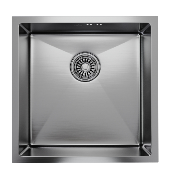 Мойка подст.монтаж 45х45 (3,0) вып 3 1/2  MIXLINE PRO 20см с сифоном (сатин)