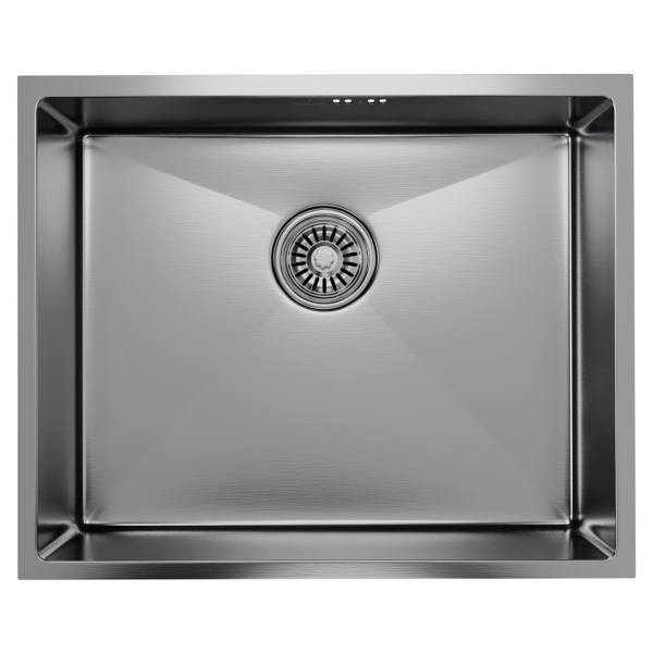 Мойка подст.монтаж 53х43 (3,0) вып 3 1/2  MIXLINE PRO 22см с сифоном (сатин)