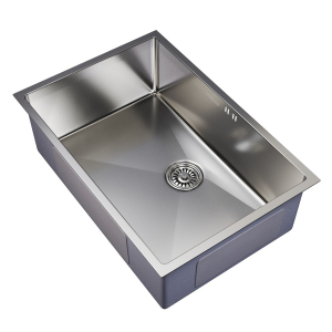 Мойка подст.монтаж 65х44 (3,0) вып 3 1/2  MIXLINE PRO 22см с сифоном (сатин) Ника