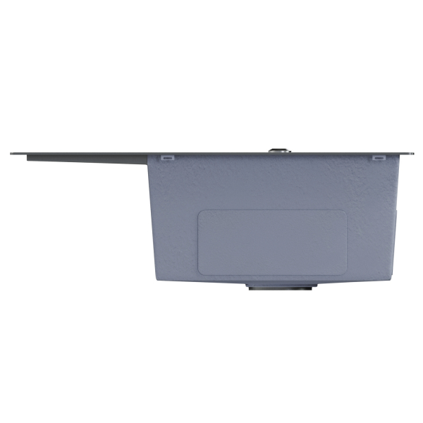 Мойка настол.монтаж 60х50 (3,0) прав. вып 3 1/2  MIXLINE PRO 20см с сифоном (черный графит)