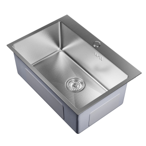 Мойка настол.монтаж 65х45 (3,0) вып 3 1/2  MIXLINE PRO 22см с сифоном (сатин НАНО) Ника